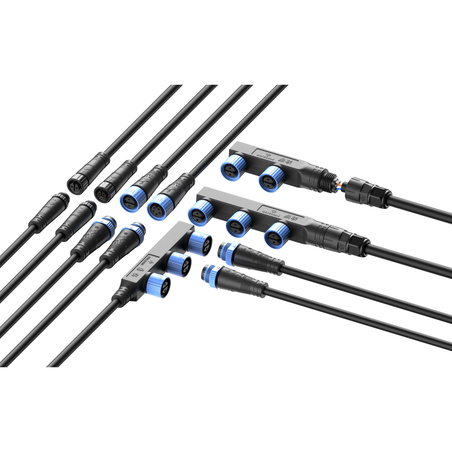 M15 4Pin Plug IP68 Weather Resistance Molding With Customized Round Flat Square Rubber Wire Male to Female Waterproof Connector - Image 4