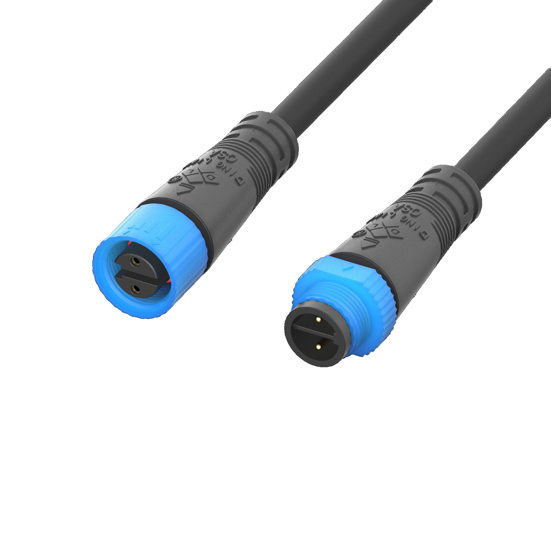 M15 Waterproof Outdoor Electrical 3Pin Plug 10A Copper Contact Material Connector for Luminaires Socket Molding Rubber Cable - Image 3