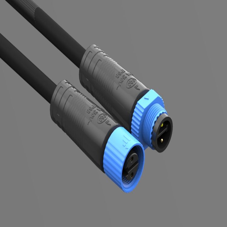 IP68 M15 Socket Street Lighting Modules 2-Pin Waterproof Plug Distribution Cord 10A Copper Male Female Cable Connector Nylon - Image 4