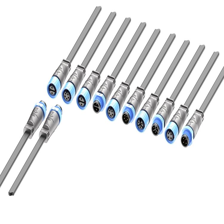 IP68 M15 Socket Street Lighting Modules 2-Pin Waterproof Plug Distribution Cord 10A Copper Male Female Cable Connector Nylon - Image 5