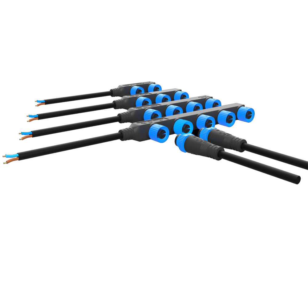 M15 1 to 3 Splitter Terminal Wiring Distribution Cable F Type Socket Spotlights Buried Lighting Cable Waterproof Connector - Image 3