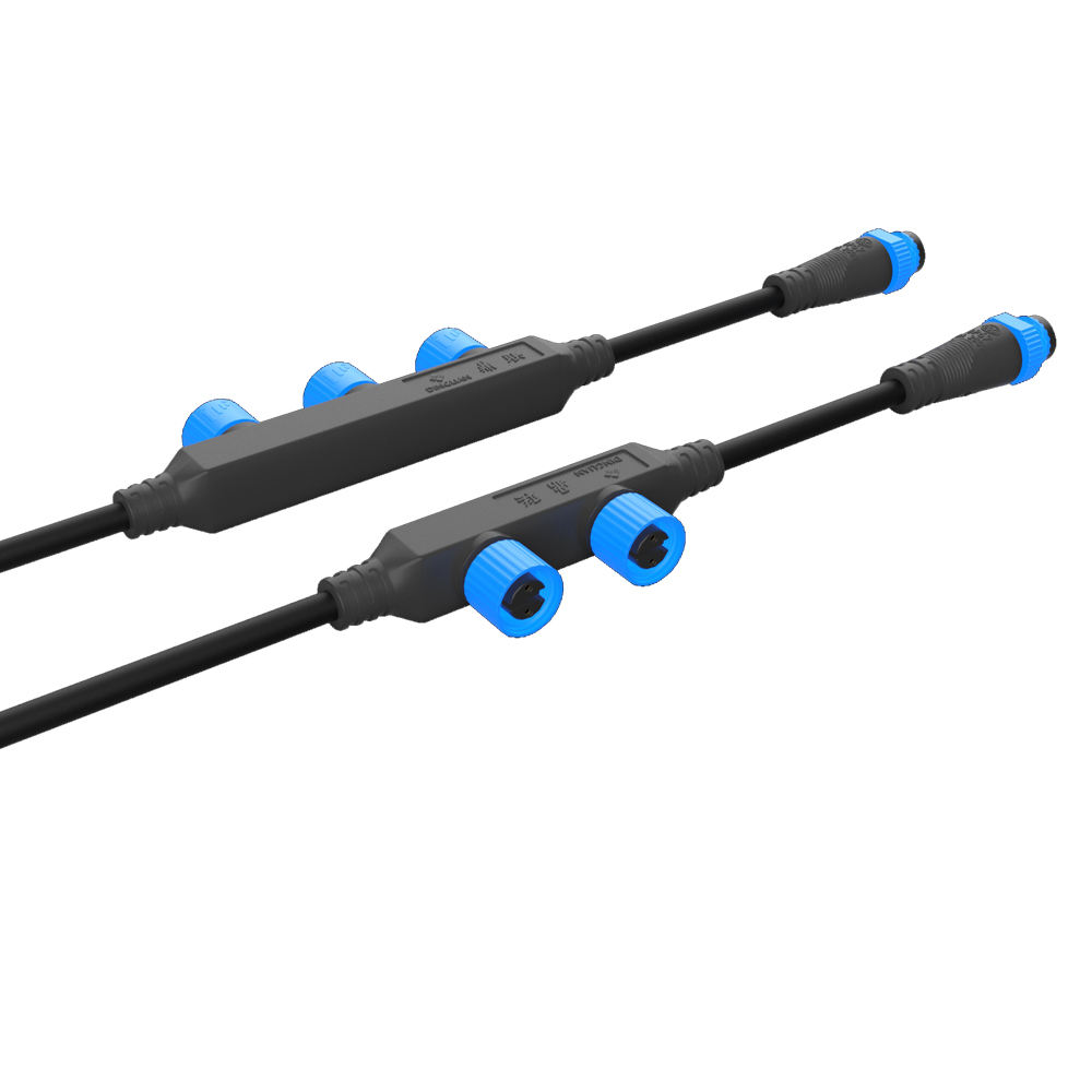 M15 1 to 3 Splitter Terminal Wiring Distribution Cable F Type Socket Spotlights Buried Lighting Cable Waterproof Connector - Image 4