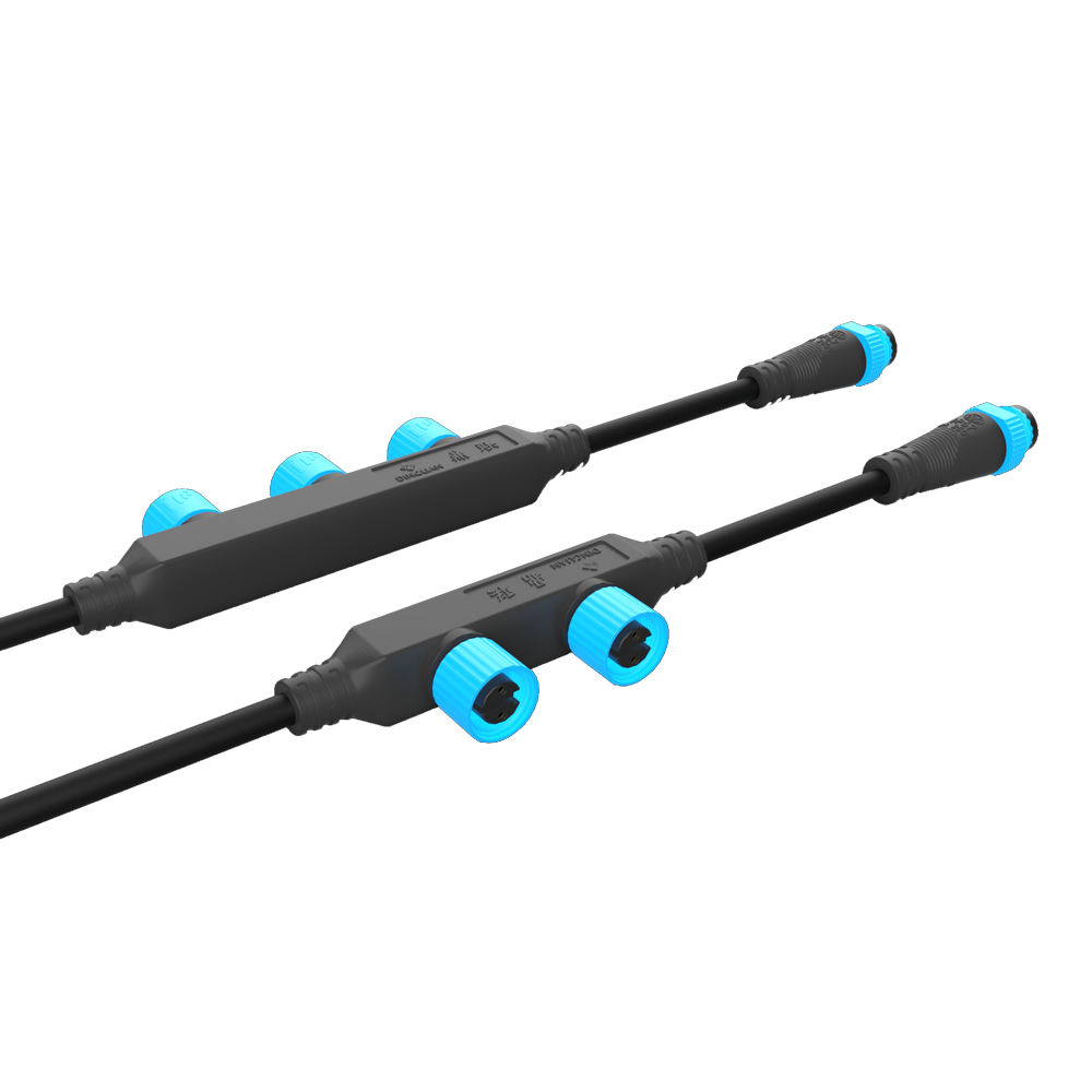 M15 1 to 3 Splitter Terminal Wiring Distribution Cable F Type Socket Spotlights Buried Lighting Cable Waterproof Connector - Image 5