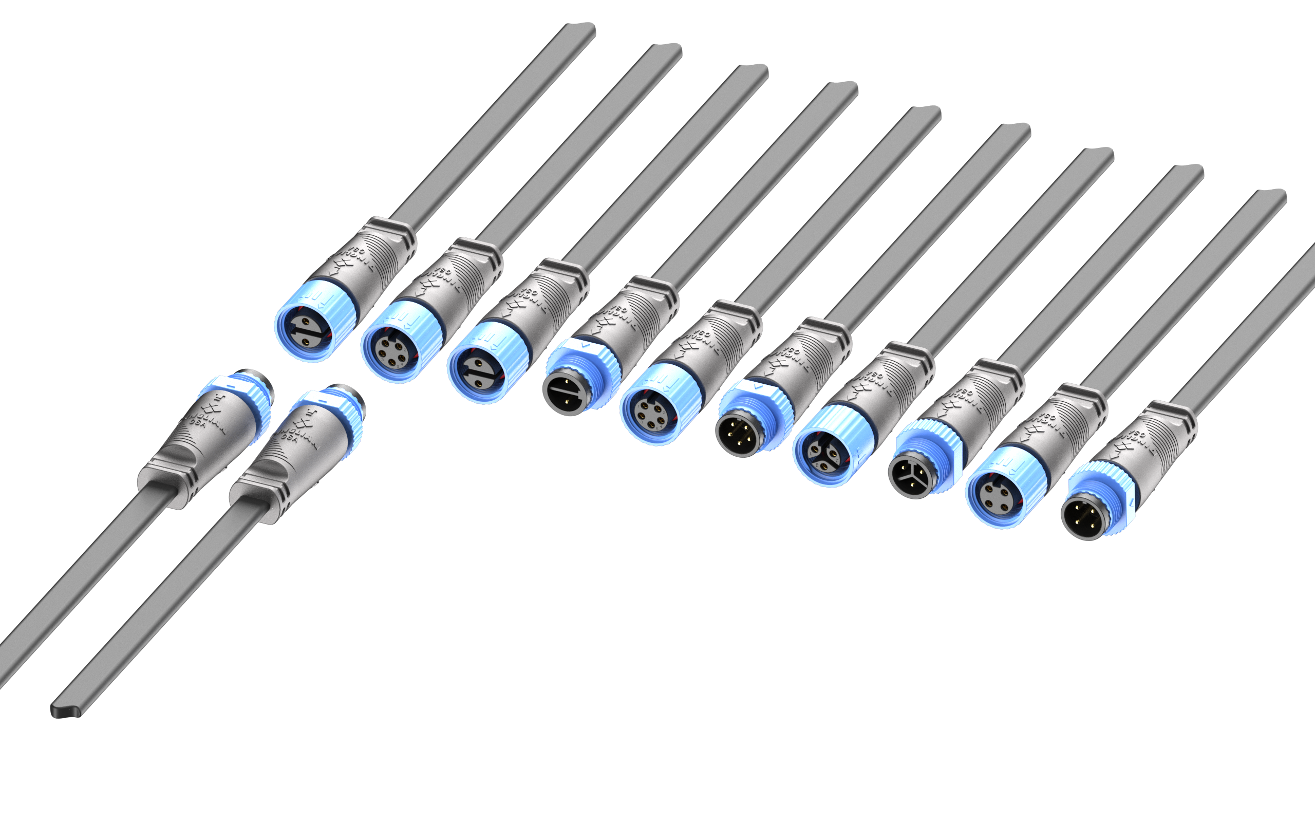 M15 Standard Socket 2-Pin Male to Female LED Driver Connector with IP68 Waterproof Plug for Soldering Terminals - Image 5