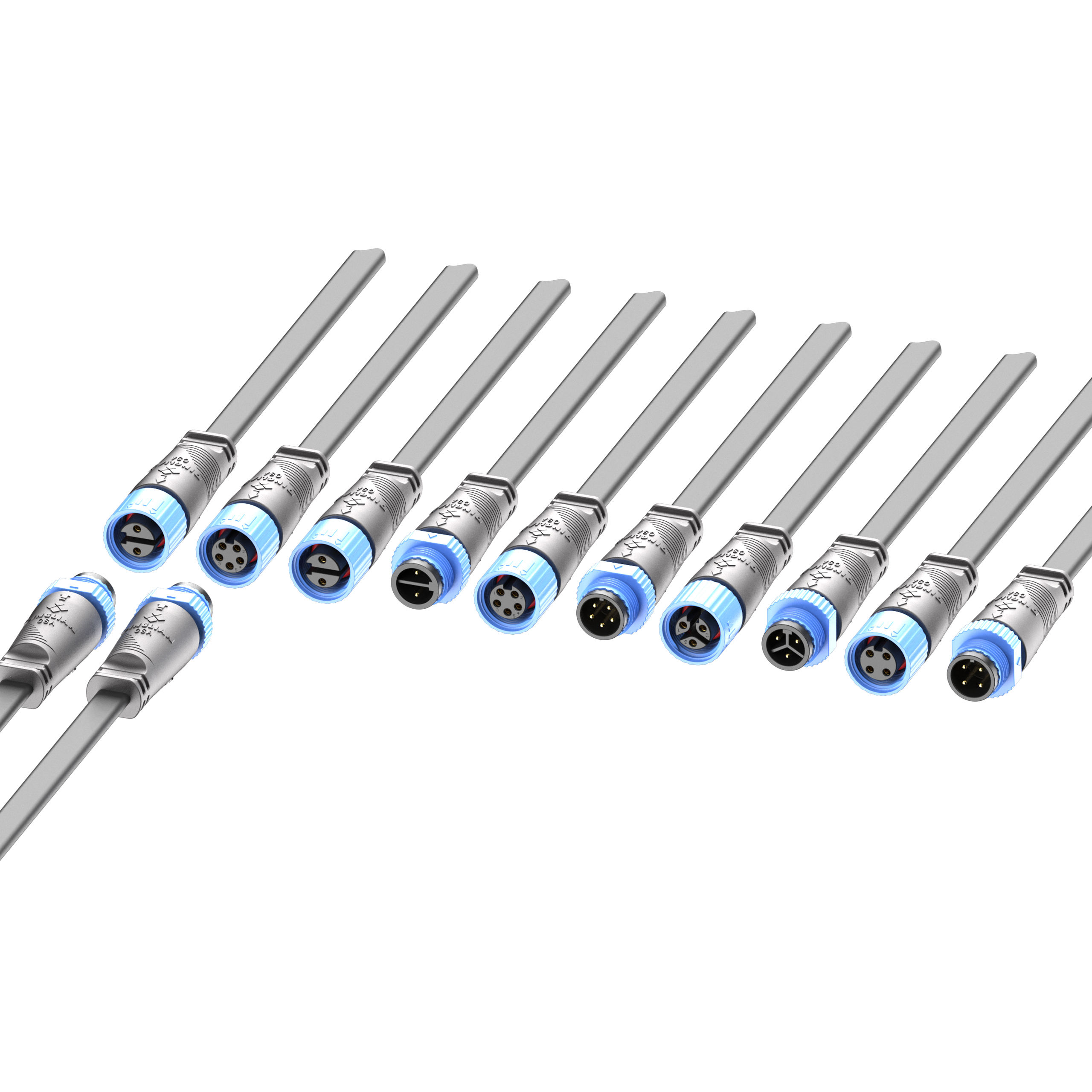 Dropshipping M15 Male Female Socket 2pin 10A IP67 Waterproof Rubber Wire Connectors for Power LED Modular Lights Electrical - Image 6