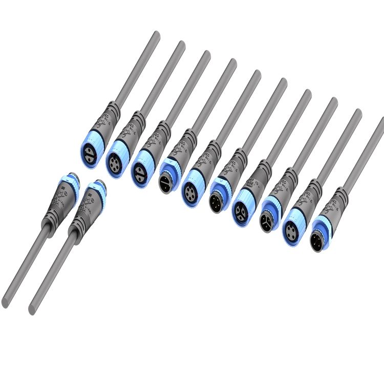 IP68 M15 Outdoor LED Lighting Cable Connector 2/3/4/5Pin Male to Female Waterproof Socket Copper Contact 10A Rated Current - Image 3