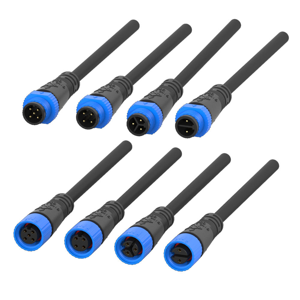 M15 Male to Female Waterproof Connector Match With M15 F Type 2pin 3pin 4pin 5pin Socket