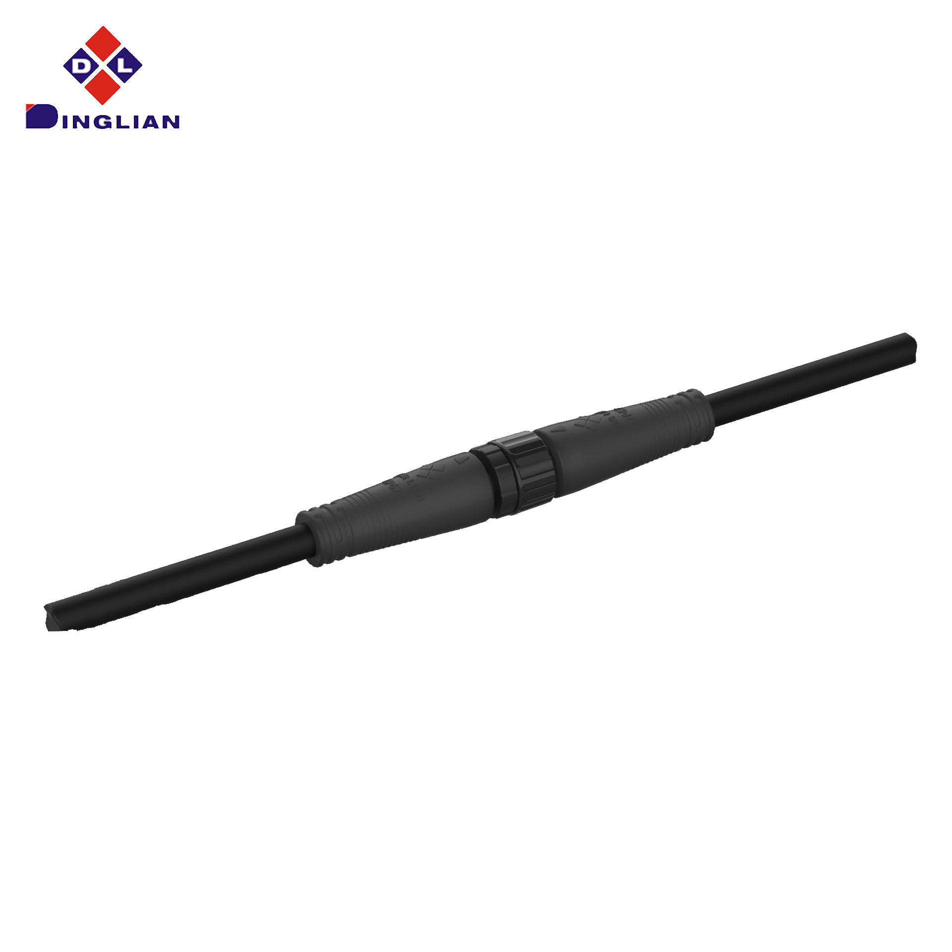 Customization Male Round Socket IP68 M12 3Pin Rubber Wires Assembled Plug Lightings Waterproof Connector