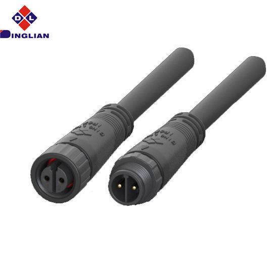 M12 2pin IP68 PA66 Round Wires and Flat Wires Optional DC Panel Connectors Waterproof Socket - Image 5